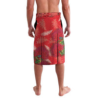 Kakapo New Zealand Christmas Lavalava Meri Kirihimete Pohutukawa - Red Color LT14 - Polynesian Pride