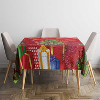 Kakapo New Zealand Christmas Tablecloth Meri Kirihimete Pohutukawa - Red Color LT14 - Polynesian Pride