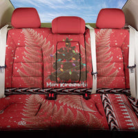 Kiwi New Zealand Christmas Back Car Seat Cover Meri Kirihimete Silver Fern - Red Color LT14 One Size Red - Polynesian Pride