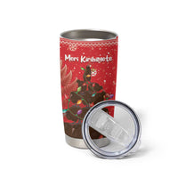 Kiwi New Zealand Christmas Tumbler Cup Meri Kirihimete Silver Fern - Red Color LT14 - Polynesian Pride
