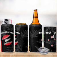 Personalised New Zealand Silver Fern Softball 4 in 1 Can Cooler Tumbler Go Aotearoa LT14 - Polynesian Pride