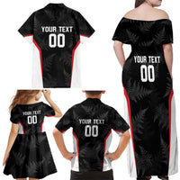Custom New Zealand Silver Fern Softball Family Matching Off Shoulder Maxi Dress and Hawaiian Shirt Go Aotearoa LT14 - Polynesian Pride
