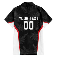 Custom New Zealand Silver Fern Softball Family Matching Short Sleeve Bodycon Dress and Hawaiian Shirt Go Aotearoa LT14 - Polynesian Pride