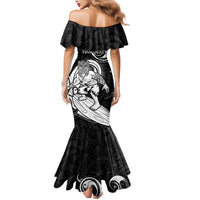 Personalised New Zealand Surfing Mermaid Dress Aotearoa Maori Tiki Haka LT14 - Polynesian Pride