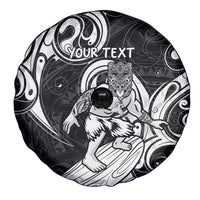 Personalised New Zealand Surfing Spare Tire Cover Aotearoa Maori Tiki Haka LT14 - Polynesian Pride