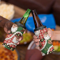 Cowboy Hawaii Mele Kalikimaka 4 in 1 Can Cooler Tumbler Paniolo Kukui Nut Pikake Lei Red Version LT14 - Polynesian Pride