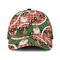 Cowboy Hawaii Mele Kalikimaka Classic Cap Paniolo Kukui Nut Pikake Lei Red Version - Polynesian Pride