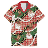 Cowboy Hawaii Mele Kalikimaka Hawaiian Shirt Paniolo Kukui Nut Pikake Lei Red Version - Polynesian Pride