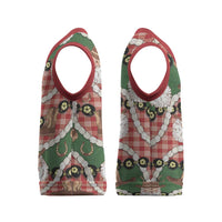 Cowboy Hawaii Mele Kalikimaka Christmas Knitted V-Neck Vest Paniolo Kukui Nut Pikake Lei Red Version LT14 - Polynesian Pride