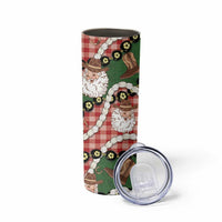 Cowboy Hawaii Mele Kalikimaka Skinny Tumbler Paniolo Kukui Nut Pikake Lei Red Version LT14 - Polynesian Pride