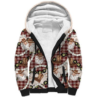 Cowboy Hawaii Mele Kalikimaka Sherpa Hoodie Paniolo Kukui Nut Pikake Lei Burgundy Version LT14 Unisex Burgundy - Polynesian Pride