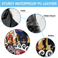New Zealand Waitangi And ANZAC Day Spare Tire Cover Aotearoa Maori Tiki With Last Post LT14 - Polynesian Pride
