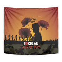 Tokelau ANZAC Day Tapestry Camouflage With Poppies Lest We Forget LT14 - Polynesian Pride