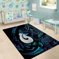Hei Matau New Zealand Matariki Area Rug NZ Fish Hook Maori Art