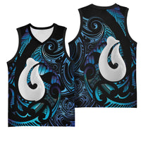 Hei Matau New Zealand Matariki Basketball Jersey NZ Fish Hook Maori Art