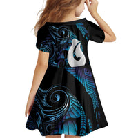 Hei Matau New Zealand Matariki Family Matching Tank Maxi Dress and Hawaiian Shirt NZ Fish Hook Maori Art LT14 - Polynesian Pride