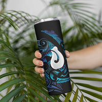 Hei Matau New Zealand Matariki Skinny Tumbler NZ Fish Hook Maori Art LT14 - Polynesian Pride