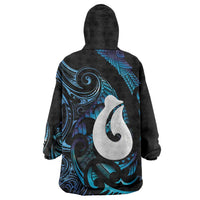 Hei Matau New Zealand Matariki Wearable Blanket Hoodie NZ Fish Hook Maori Art LT14 - Polynesian Pride