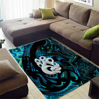Manaia New Zealand Matariki Area Rug NZ Paua Shell Maori Art