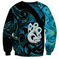 Manaia New Zealand Matariki Sweatshirt NZ Paua Shell Maori Art