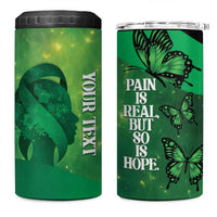 Personalised World Mental Health Awareness Month 4 in 1 Can Cooler Tumbler Warriors Brave Strong Galaxy Vibes LT14 One Size: 16 oz Green - Polynesian Pride