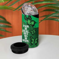 Personalised World Mental Health Awareness Month 4 in 1 Can Cooler Tumbler Warriors Brave Strong Galaxy Vibes LT14 - Polynesian Pride
