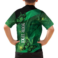 Personalised World Mental Health Awareness Month Family Matching Long Sleeve Bodycon Dress and Hawaiian Shirt Warriors Brave Strong Galaxy Vibes LT14 - Polynesian Pride