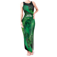 Personalised World Mental Health Awareness Month Tank Maxi Dress Warriors Brave Strong Galaxy Vibes LT14 Women Green - Polynesian Pride