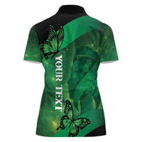 Personalised World Mental Health Awareness Month Women Polo Shirt Warriors Brave Strong Galaxy Vibes LT14 - Polynesian Pride