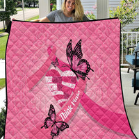 Polynesia Breast Cancer Awareness Month Quilt Pink Ribbon Mix Butterflies
