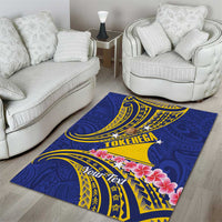 Personalised Tokelau Tokehega Day Area Rug Tokelauan Tatau Flag Color LT14 - Polynesian Pride
