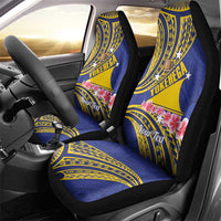 Personalised Tokelau Tokehega Day Car Seat Cover Tokelauan Tatau Flag Color LT14 - Polynesian Pride