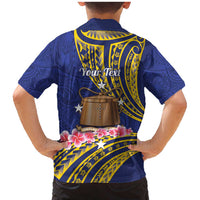 Personalised Tokelau Tokehega Day Family Matching Mermaid Dress and Hawaiian Shirt Tokelauan Tatau Flag Color LT14 - Polynesian Pride