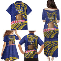 Personalised Tokelau Tokehega Day Family Matching Puletasi and Hawaiian Shirt Tokelauan Tatau Flag Color LT14 - Polynesian Pride