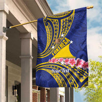Personalised Tokelau Tokehega Day Garden Flag Tokelauan Tatau Flag Color LT14 House Flag Blue - Polynesian Pride