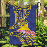 Personalised Tokelau Tokehega Day Garden Flag Tokelauan Tatau Flag Color LT14 Garden Flag Blue - Polynesian Pride