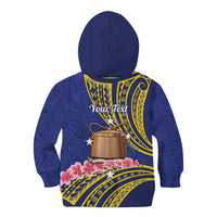 Personalised Tokelau Tokehega Day Kid Hoodie Tokelauan Tatau Flag Color LT14 - Polynesian Pride