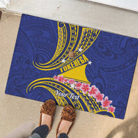 Personalised Tokelau Tokehega Day Rubber Doormat Tokelauan Tatau Flag Color LT14 - Polynesian Pride