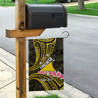 Personalised Tokelau Tokehega Day Garden Flag Tokelauan Tatau Black Color LT14 - Polynesian Pride