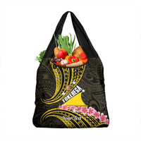 Personalised Tokelau Tokehega Day Grocery Bag Tokelauan Tatau Black Color LT14 1-pack One Size Black - Polynesian Pride