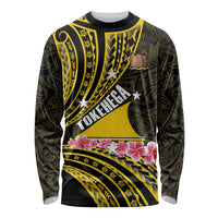 Personalised Tokelau Tokehega Day Long Sleeve Shirt Tokelauan Tatau Black Color LT14 Unisex Black - Polynesian Pride