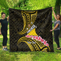 Personalised Tokelau Tokehega Day Quilt Tokelauan Tatau Black Color LT14 - Polynesian Pride