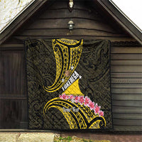Personalised Tokelau Tokehega Day Quilt Tokelauan Tatau Black Color LT14 - Polynesian Pride
