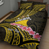 Personalised Tokelau Tokehega Day Quilt Bed Set Tokelauan Tatau Black Color LT14 - Polynesian Pride