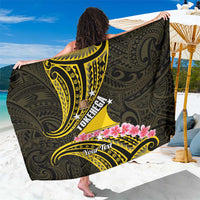 Personalised Tokelau Tokehega Day Sarong Tokelauan Tatau Black Color LT14 One Size 44 x 66 inches Black - Polynesian Pride