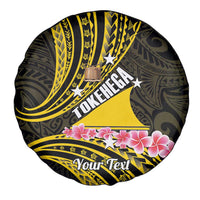 Personalised Tokelau Tokehega Day Spare Tire Cover Tokelauan Tatau Black Color LT14 - Polynesian Pride
