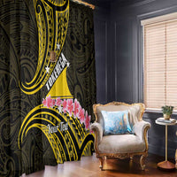 Personalised Tokelau Tokehega Day Window Curtain Tokelauan Tatau Black Color LT14 - Polynesian Pride