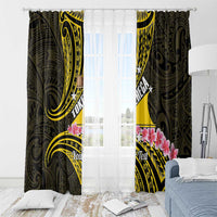 Personalised Tokelau Tokehega Day Window Curtain Tokelauan Tatau Black Color LT14 - Polynesian Pride