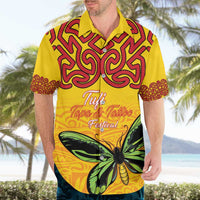 Personalised Tufi Tapa and Tattoo Festival Hawaiian Shirt PNG Oro Butterfly Tapa Pattern LT14 - Polynesian Pride