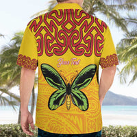 Personalised Tufi Tapa and Tattoo Festival Hawaiian Shirt PNG Oro Butterfly Tapa Pattern LT14 - Polynesian Pride